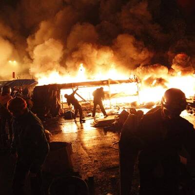 Straßenschlacht in Kiew 