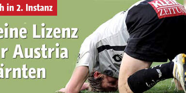 Keine Lizenz für Kärnten in 2. Instanz