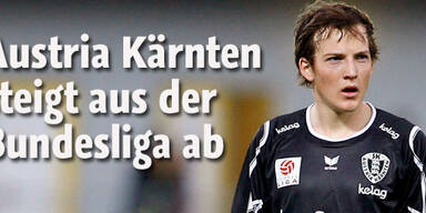 Austria Kärnten steht als Absteiger fest