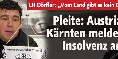 Austria Kärnten meldet Insolvenz an