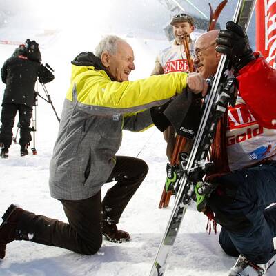 So waren die Promis am Steilhang unterwegs