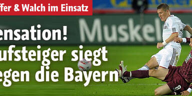 Kaiserslautern schlägt die Bayern 2:0