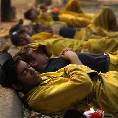 Feuersbrunst in Kalifornien