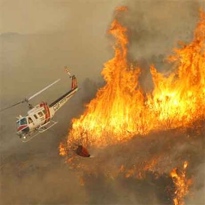 Feuersbrunst in Kalifornien