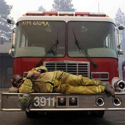 Feuersbrunst in Kalifornien