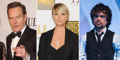 Bryan Cranston, Kaley Cuoco; Peter Dinklage