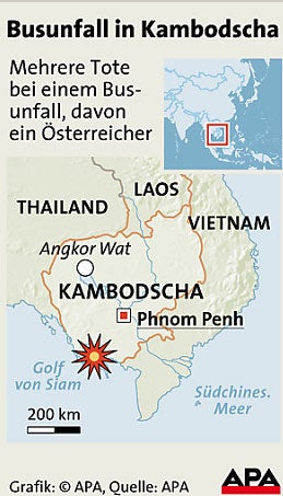 Unfall in Kambodscha, Grafik