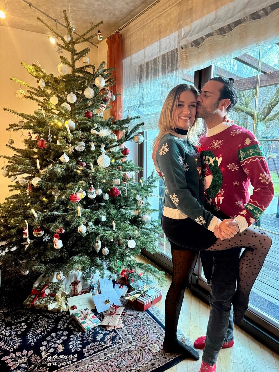 Corinna Kamper und Danilo Campisi flogen von Sri Lanka zurück in die Heimat, um Weihnachten mit der Familie zu verbringen.
