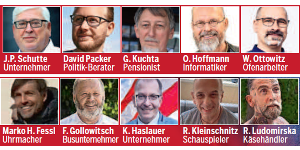 23 Kandidaten kämpfen um die Hofburg