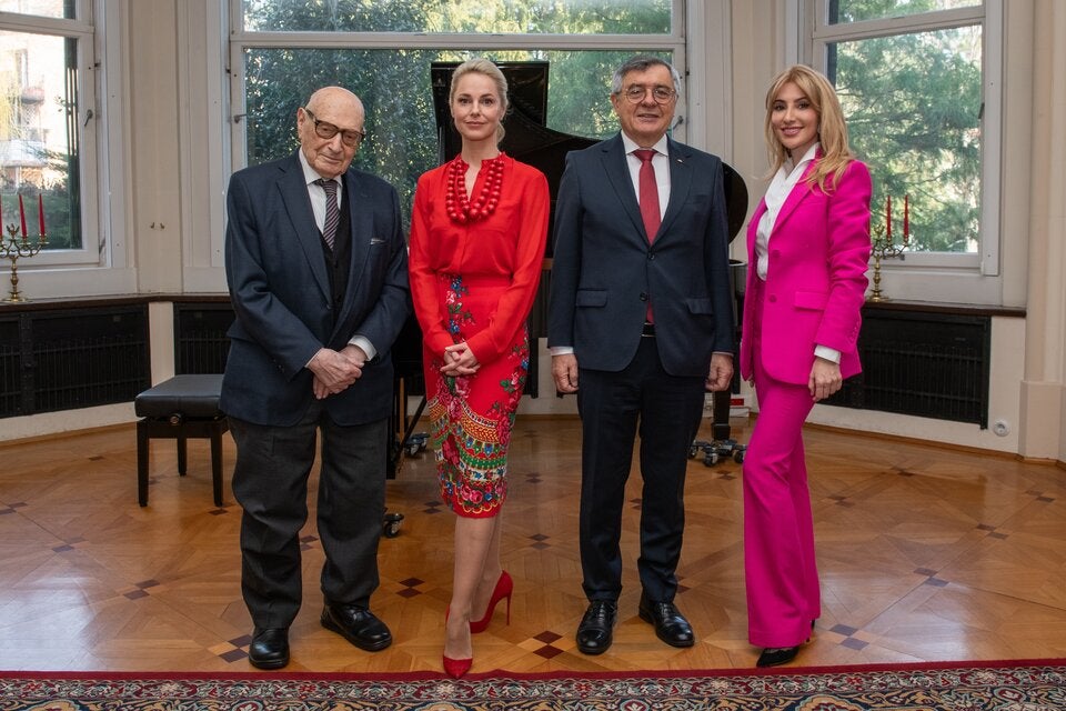 Theodor Kanitzer, Silvia Schneider, Zenon Kosiniak-Kamysz und Donka Angatscheva. 