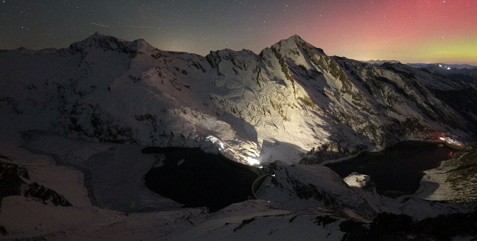 Polarlichter über Österreich