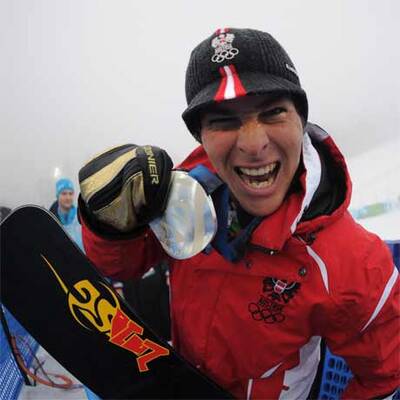 Siegerehrung der Snowboarder