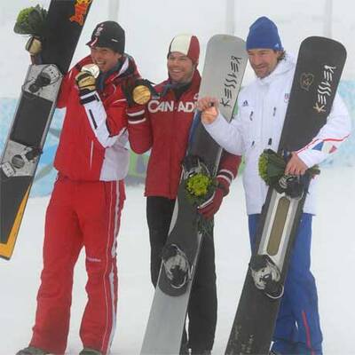 Siegerehrung der Snowboarder