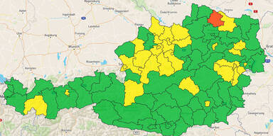 Corona-Ampel: Dieser Bezirk ist rot gef&auml;rbt