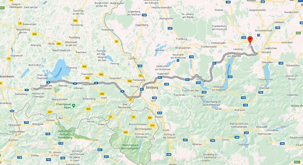 Polizei jagt Autodieb 140 Kilometer weit