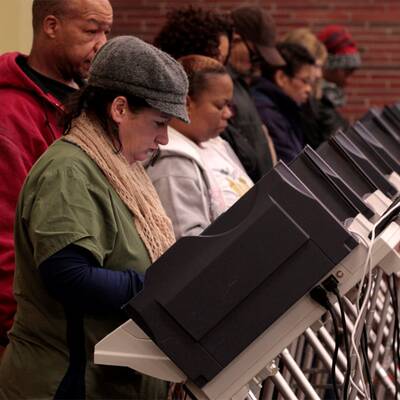Barack Obama und Bruce Springsteen in Madison / Wisconsin 