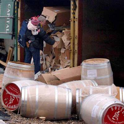 Plünderungen nach Havarie