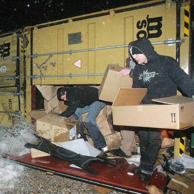 Plünderungen nach Havarie