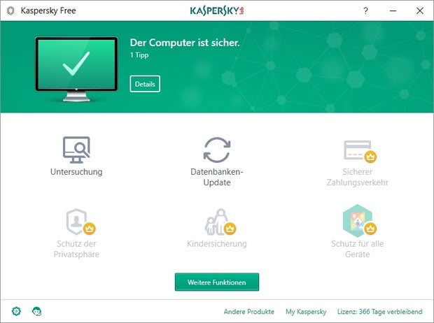 Antiviren-Programm von Kaspersky jetzt gratis