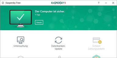 Antiviren-Programm von Kaspersky jetzt gratis