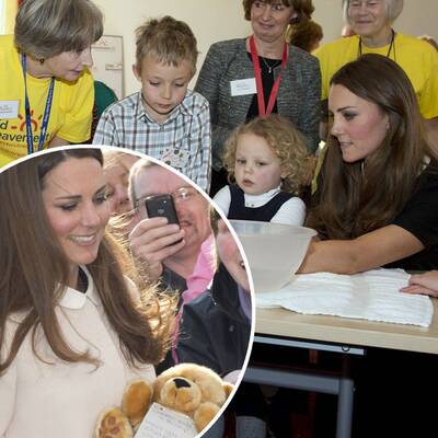 Kate kinderlieb: Sie übt schon fürs Baby