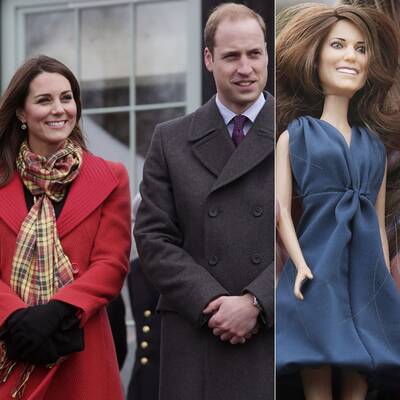 Herzogin lernt Kate-Puppe kennen