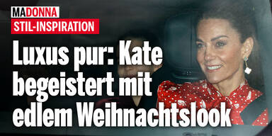 Glamour pur: Prinzessin Kate begeistert mit luxuriösem Weihnachtslook