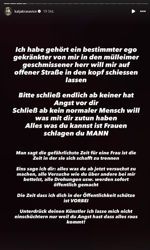 Katja Krasavice Statement