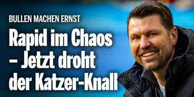 Rapid im Vollchaos – Jetzt droht auch noch der Katzer-Knall