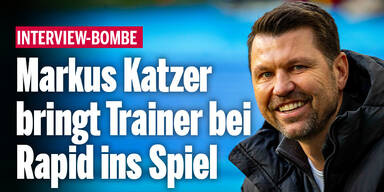 Interview-Bombe: Katzer bringt Trainer bei Rapid ins Spiel