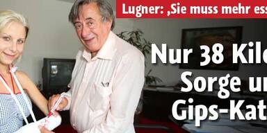 Gips-Katzi hat nur mehr 38 Kilo