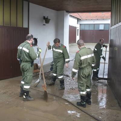 Feuerwehr im Unwetter-Einsatz