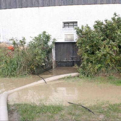 Überschwemmungen nach Gewitter