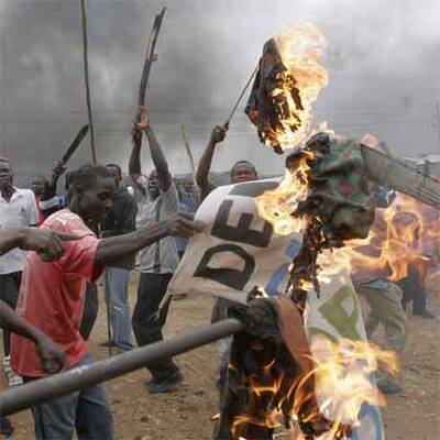 Unruhen nach Wahlen in Kenia