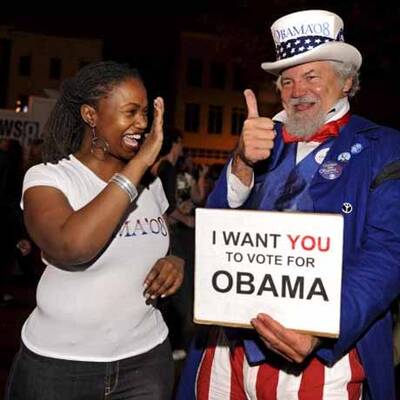 Weltweite Wahlpartys