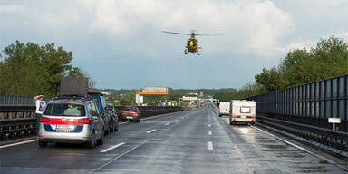 A1: 10 Verletzte bei Serien-Crash 