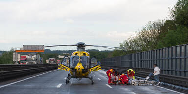 A1: 10 Verletzte bei Serien-Crash 