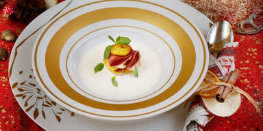 Stosuppe mit Kalbszunge