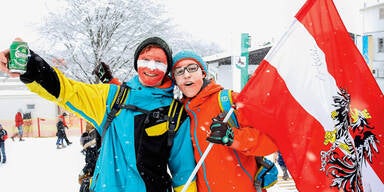 Zum Kitz-Start kam der Schnee