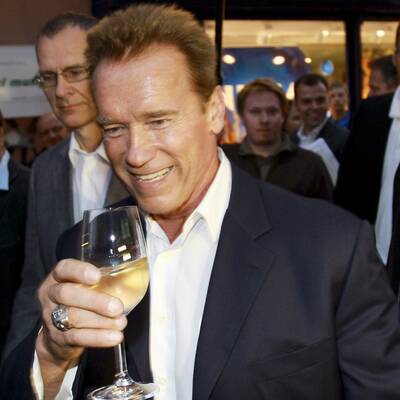 Arnold Schwarzenegger landet in Graz