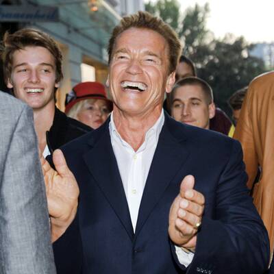 Arnold Schwarzenegger landet in Graz