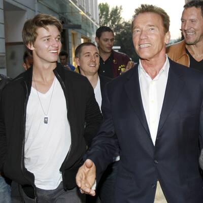 Arnold Schwarzenegger landet in Graz
