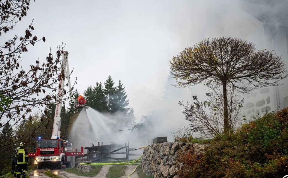Drohnenfotos Blasenstein Brand