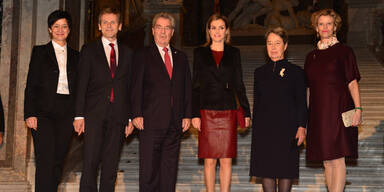 Königin Letizia bezaubert in Wien
