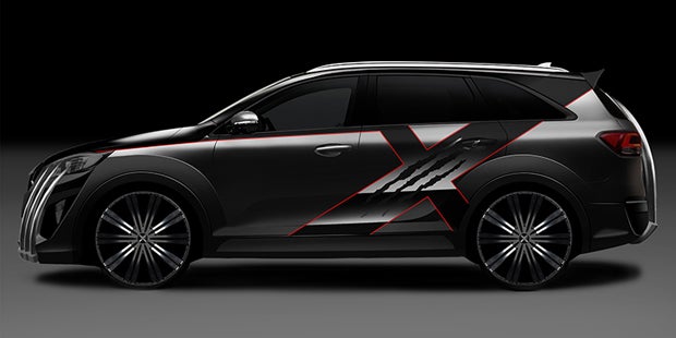 Kia Sorento im X-Men-Look