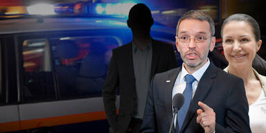 Geldkuvert-Verteiler auf Kickls Geburtstagsparty!