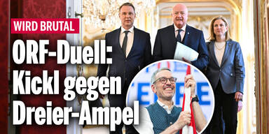 ORF-Duell: Kickl gegen Dreier-Ampel
