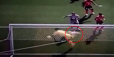 Japanischer Goalie mit Save des Jahres