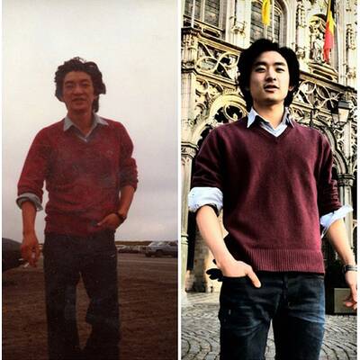 So ähnlich sehen sich Eltern und ihre Kinder! 