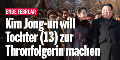 Kim Jong-un will  13-jährige Tochter jetzt (!) zur Thronfolgerin machen